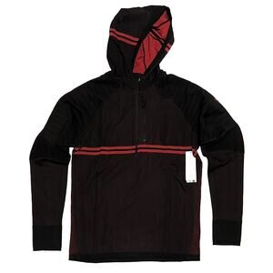 Smartwool Men Intraknit Merino Tech 1/2 Half Zip Hoodie L Regular Fit Large NWT